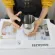 Stainless Steel Cup with Silicone Lid Sleeve Cup Sleeve Coffee Milk Beer Cup Portable Mug Leaf Print Drinkware 500ml