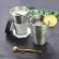 Stainless Steel Cup with Silicone Lid Sleeve Cup Sleeve Coffee Milk Beer Cup Portable Mug Leaf Print Drinkware 500ml