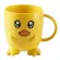 Plastic Mouth Mug Contrasting Color Crab Double Thick Plastic Cup Cup With Handle Camping Mug Coffee Cup