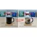 Creative Heat Sensitive Ceramic Mug Diy Photo Color Changing Mugs Breakfast Milk Coffee Starry Sky Cup