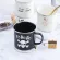 Stamping Gold Silver Retro 12oz Enamel Mug Forces Military Coffee Mugs Old Chinese Mug Office Tea Mug