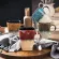 Creative Flow Glaze Square Coffee Mug Spoon And Lid Retro Tea Cup Household Matte Color Ceramic Milk Water Cup