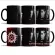 1pcs New 350ml Supernatural Color Changing Mug Creative Ceramic Coffee Milk Tea Cup Best For Family Children Birthday