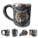 Retro Cup SKULL MUG ESPRESSO COFFEE CUP SET HANDMADE BEER MUG TEA GLASSKEY GLASS TEA MUG DRINKWARE ADAMITE