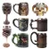 Retro Cup Skull Mug Espresso Coffee Cup Set Handmade Beer Mug Tea Glass Whiskey Glass Cups Tea Mug Drinkware Adamite
