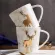 Matte Ceramic Mug Coffee Cup Northern European Style Hourse And Deer Cup