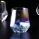 Creative Geometry Glass Cup Golden Rim Crystal Transparent Masonry Coffee Mug Wine Cocktail Milk Tea Cup Couple S