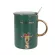 Outline in Gold Animal Porcelain Water Cup Creative Student Tea Water Cup Ceramic Coffee Mugs