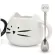 Ceramic Cute Cat Mugs With Spoon Coffee Tea Milk Animal With Handle 400ml Drinkware Nice S