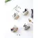 EWAYS GOLD COUPLE CUP BONE COFFEE MUG CREATIVE LETTER WEDDING BIRTHDAY