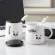 380ml Cartoon Panda Ceramic Mug Glass Creative Cute Cup Cup Cup Cup Office Cup with Spoon Girl