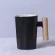 380ml Wood Ceramic Coffee Mug Creative Polygonal Office Home Milk Tea Cup for