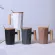 380ml Wood Ceramic Coffee Mug Creative Polygonal Office Home Milk Tea Cup for