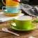 220ml High-Grade Ceramic Coffee Cup Set European Style Mug Cappuccino Flower Cups Latte