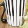TransHome Creative Ceative Ceramic Mug Coffee Cup Piano Musical Note Coffee Mugs Tea Cup Porcelain Cup for Milk Mug Drinkware