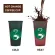5pcs 473ml 16oz Colorful Hot Change Coffee Mugs Straw Classic Brief Modern Water Cup With Lid Creative
