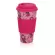 Reusable Coffee Cup Bamboo Fiber Tea Cup Health Drink Water Multi-Function with Non-Slip Silicone Set Graffiti Cup