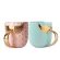 Beauty Mermaid Handle Large Capacity Tea Milk Creative Pearl Glaze Gold Coffee Mug Drinkware 300ml