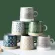 Vintage Japanse Pottery Mugs Underglaze Ceramic Breakfast Coffee Milk Tea Cup Bowl Kitchen Home Decor Handmade Tableware