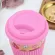 Reusable Coffee Cup Bamboo Fiber Tea Cup Health Drink Water Multi-Function with Lid Non-Slip Silicone Set Grafiti Cup