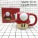 3D Ceramic Mug Cartoon Game Super Mario Sewer Pixel Mushroom Question Mark Water Cup Cartoon Children's Birthday