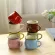 Zakka Retro Ceramic Cup Creative European Style Breakfast Mug Enamel Milk Cups Cute Mugs Animal Picture Cup Cute S