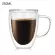 1pc Double Wall Glass Coffee/tea Cup Mugs Beer Coffee Cups Handmade Healthy Drink Mug Tea Mugs Transparent Drinkware
