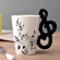 1PCS Creative Music Instrument Art Style Mugs Cup Novelty Ceramic Modeling Home Office Coffee Milk Drinkware