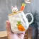 Cartoon Radish Rabbit Wooden Ceramic Cute Radish Spoon Water Cup Mug Cup Cup Coffee Milk Juice Mug with Lid