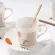 Mirror Reflection Coffee Cup Plate Luxury Afternoon Tea Set Ceramic Running Horse/deer/hummingbird Wy80114