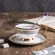 High Quality Porcelain Coffee Cups Luxurious Ceramic Cups On-Glazed Advanced Tea Cups And Saucers Sets S