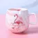 Flamingo Coffee Ceramic Mug Travel Cute Cat Foo