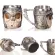 Horror Skull Mug Dragon Mug Goth Retro Style Stainless Resin Material Coffee Tea Beer Drinkware for Home Officeen