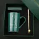 420ml Constellation Ceramic Mug Dark Green Bone Bone Cup Household Cup Box LoverS Cup Office Mug