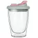 Modern and Double-Layer Glass Cup Creative Transparent Anti-Scalding Mugs Office Cup with LID
