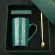 420ml Constellation Ceramic Mug Dark Green Bone China Lemon Cup Household Coffee Cup Box Lovers Cup Office Mug