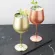 Moscow Screw 304 Stainless Steel Drum-Shaped Drop-Resistant Copper Plated Wine Glass Cocktail Glass Goblet
