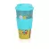 Reusable Coffee Cup Bamboo Fiber Cup Health Drink Water Mug Multi-Function With Lid Non-Slip Silicone Set Graffiti Cup