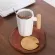 380ml Wood Handle Ceramic Coffee Creative Polygonal Office Home Milk Tea Cup For