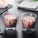 Lovely Glass Mugs Bear Cat Dog Animal Double-Layer Tea Milk Cup With Round Mouth Prevent Scald Cartoon