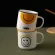 Funbaky 360ml Creative Retro Smiley Mug BRIEF Letter Ceramic Milk Coffee Cup Couple Drinking Cups Canecas