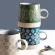 Vintage Japanse Pottery Mugs Underglaze Ceramic Breakfast Coffee Milk Tea Cereal Cup Bowl Kitchen Home Decor Tableware