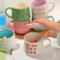 350ml Creative 3D Cartoon Ceramic Water Cup Snowman Elk Cute Couple Cup Cup Breakfast Milk Cup Cup