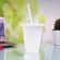 700ml Ice Cold Drink Coffee Juice Tea Cup Reusable Smoothie Plastic Iced Tumbler Travel Mug With For Home Kitchen