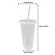 700ml Ice Cold Drink Coffee Juice Tea Cup Reusable Smoothie Plastic Iced Tumbler Travel Mug With For Home Kitchen