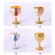 30ml Retro Creative Small Beverage Wine Cup Gold European Style Home Bar Beer Glass Coffee Cup Goblet Legs
