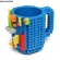 Build-BRICK LEGO MUG TYPE Building Blocks Coffee Cup DIY Block Puzzle Mug Isabel Mug