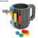 Build-On Brick Lego Mug Type Building Blocks Coffee Cup Diy Block Puzzle Mug Isabel Mug