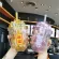 Straw Milk Tea Cup Plastic Cup Large Capacity New400ml Coffee With Lid White Packaging