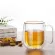 1PC Double Wall Glass Coffee/Tea Cups Mugs Beer Coffee Cups Handmade Healthy Drink Mug Tea Mugs Transparent Drinkware